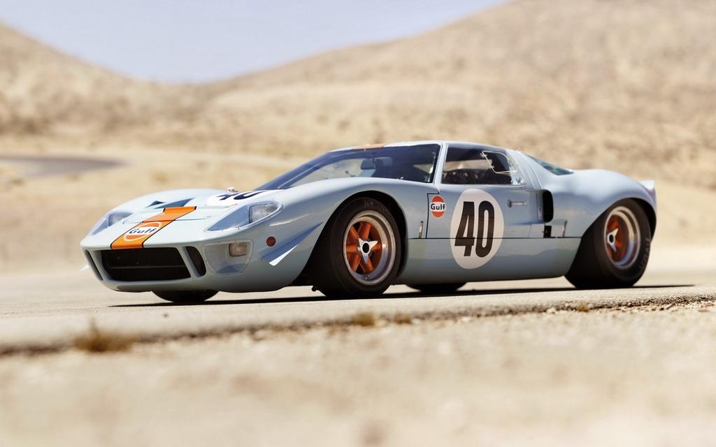 Ford GT40 Gulf/Mirage in Gulf livery from Le Mans