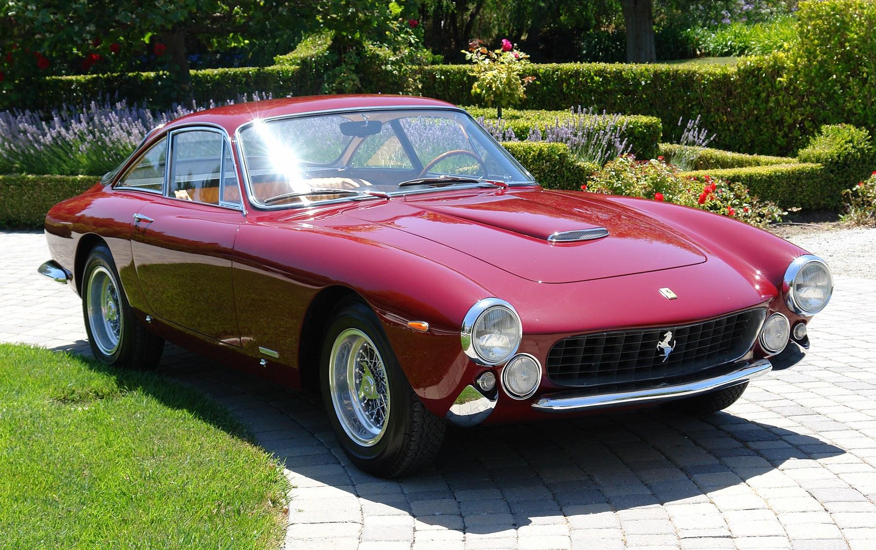 1963 Ferrari 250 GT Lusso in deep red